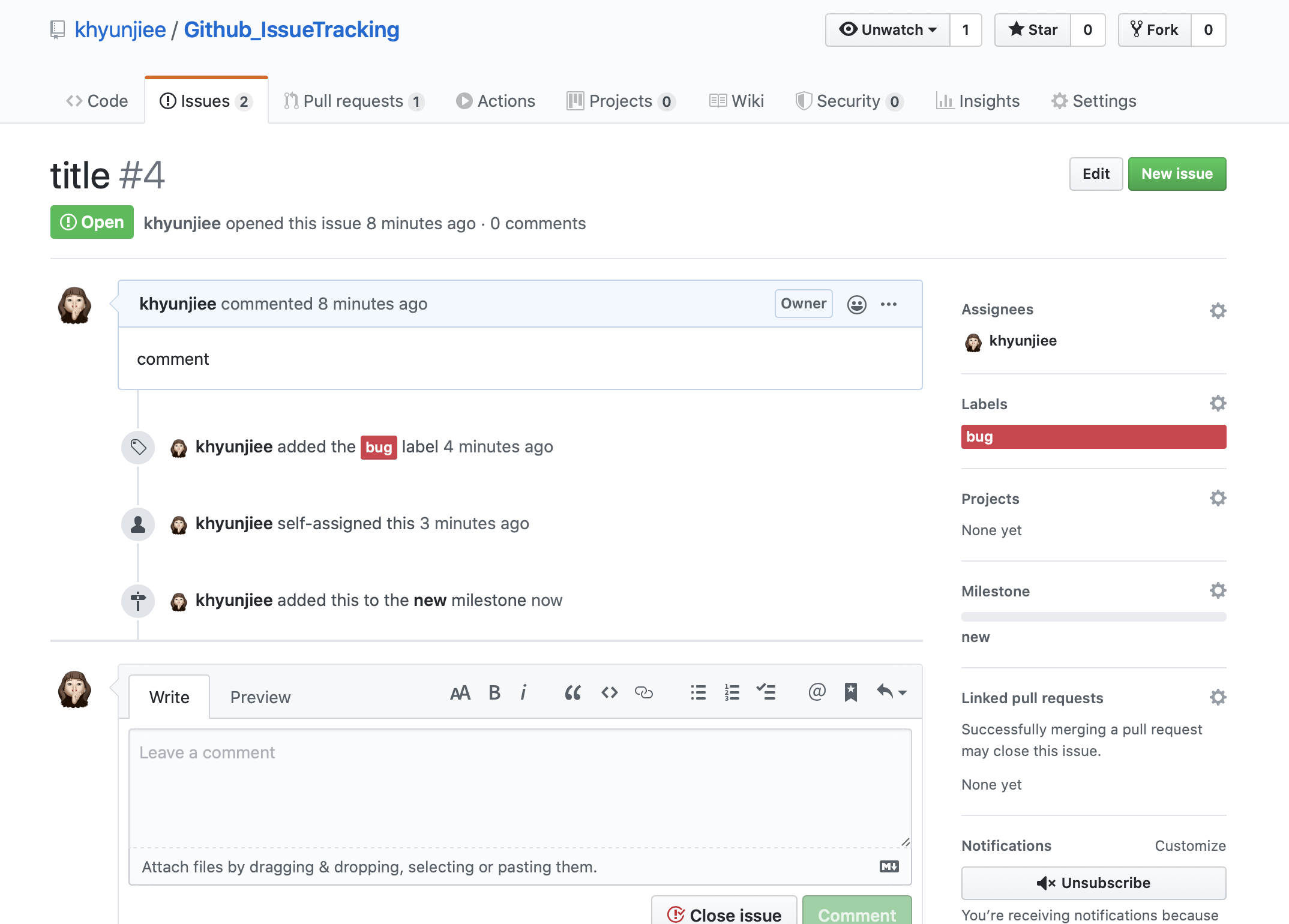 이슈상세페이지_마일스톤지정결과